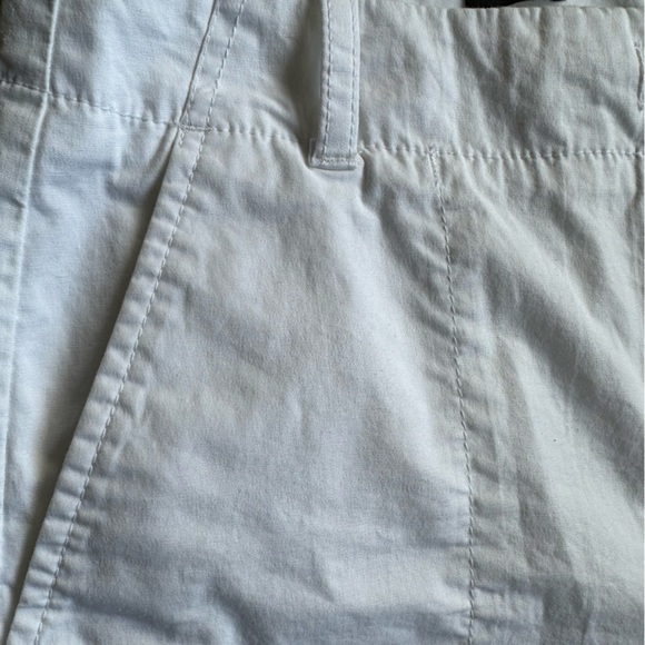 Talbots White Stretch Straight Leg Ankle Cropped Pants High Rise Size 14P - Picture 6 of 13